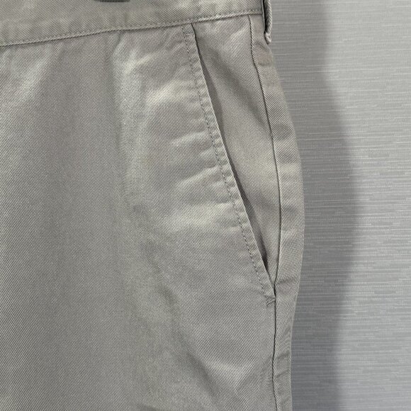 J Crew Pants Mens 34 The Driggs Gray Cotton Chino Flat Front Pockets - Picture 4 of 9